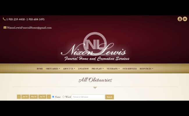 Nixon Lewis Funeral Home Obituaries 2023 Best Info